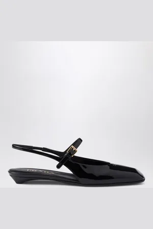 Prada Ballerina slingback in vernice nera