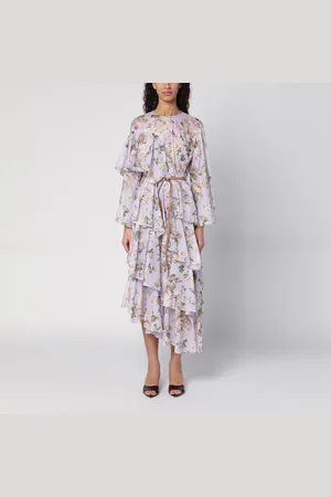 ZIMMERMANN Abito midi Acacia con motivo floreale