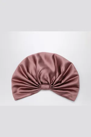 VALENTINO GARAVANI Turbante foulard rosa antico in seta