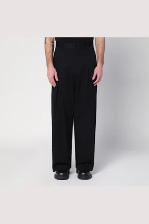 Loewe Pantalone a gamba larga nero in cotone