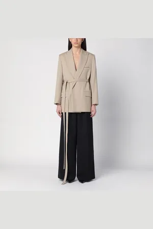Victoria Beckham Giacca in lana con cintura