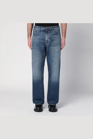VALENTINO Jeans blu in denim slavato