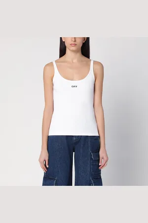 OFF-WHITE Canotta bianca con logo