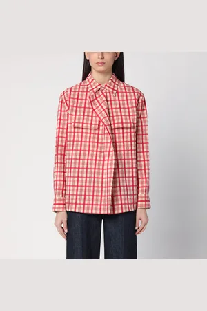 Bottega Veneta Camicia a scacchi in cotone