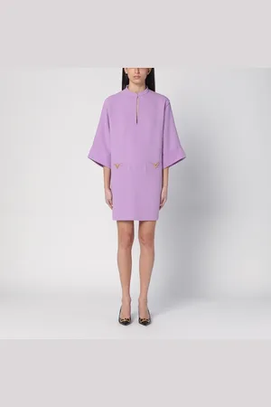 VALENTINO Mini abito lilla in seta
