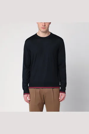 Gucci Maglione blu scuro con motivo Web