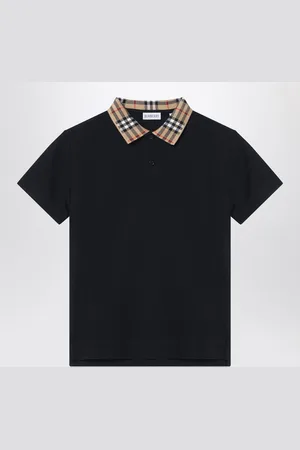 Burberry Polo nera in cotone