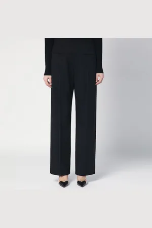 Alaïa Pantalone nero in lana vergine