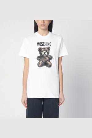 Moschino T-shirt Teddy Bear bianca in cotone