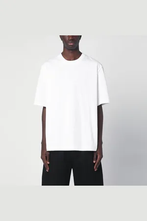 STUDIO NICHOLSON T-shirt Lay bianca in cotone