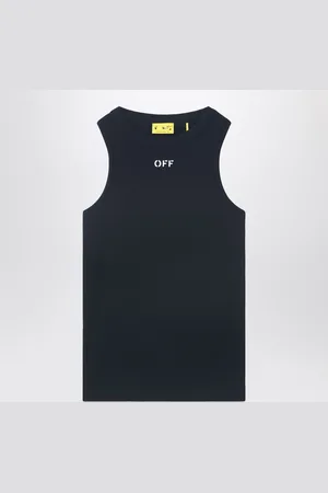 OFF-WHITE Canotta nera con logo OFF