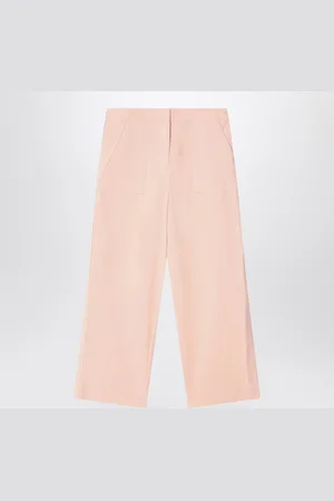 Burberry Pantalone rosa chiaro in misto cotone