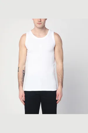 Alexander McQueen Canotta bianca in cotone