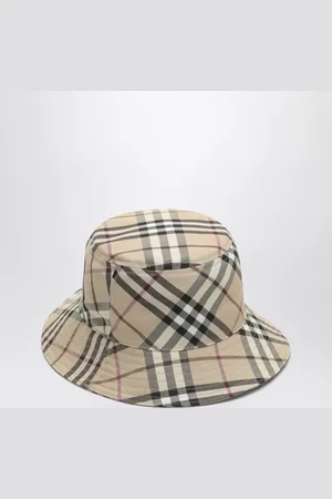Burberry Cappello bucket Check con ricamo EKD