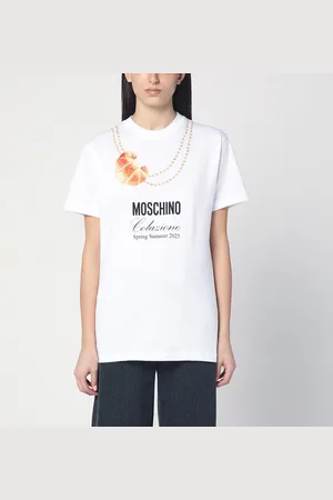 Moschino T-shirt bianca Colazione