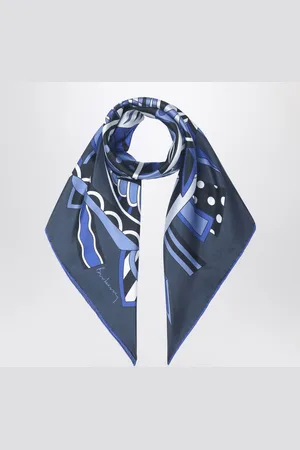 Burberry Foulard in seta con EKD stile giostra