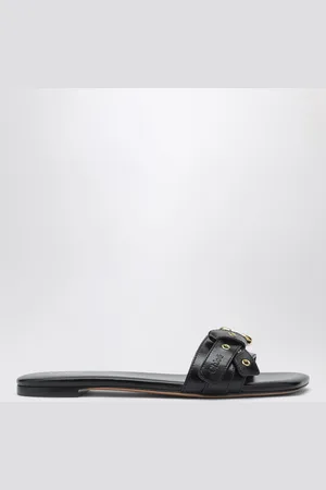 Chloé Sabot basso Mae nero in pelle