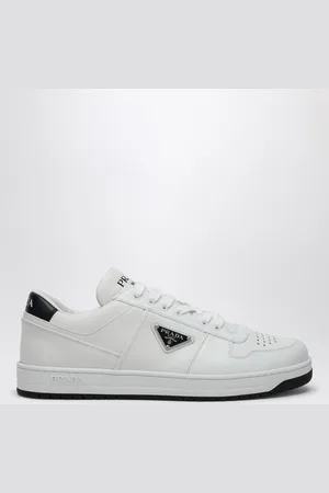 Prada Sneaker Downtown bianca/nera in pelle