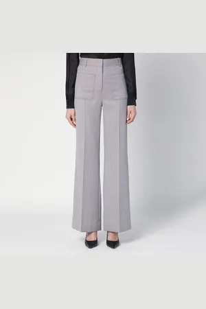 Victoria Beckham Pantalone Alina grigio in lana