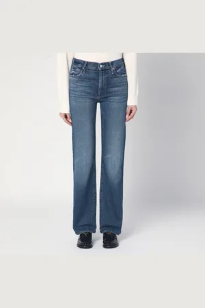 Mother Jeans blu slavato The Kick It