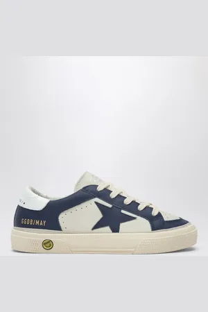 Golden Goose Sneaker bassa May bianca/blu