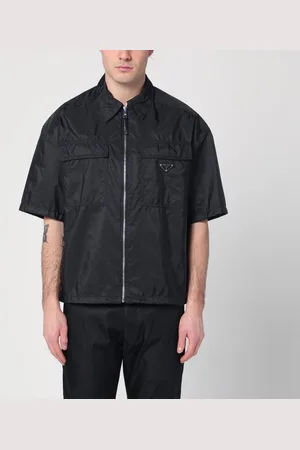 Prada Camicia nera in Re-Nylon