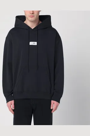 Maison Margiela Felpa nera con etichetta logo