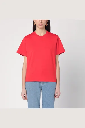 Loulou Studio T-shirt girocollo rossa in cotone