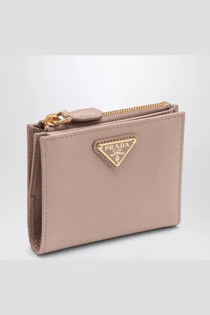 Prada Portafoglio orizzontale in Saffiano cipria