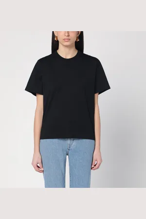 Loulou Studio T-shirt girocollo nera in cotone