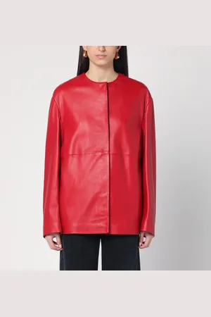 Loulou Studio Giacca Atalia rossa in pelle