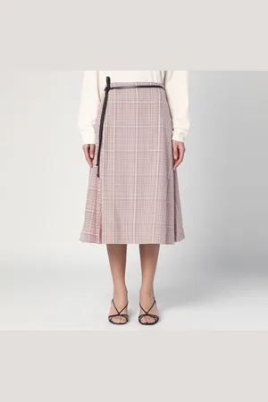 Bottega Veneta Gonna a quadri in misto viscosa