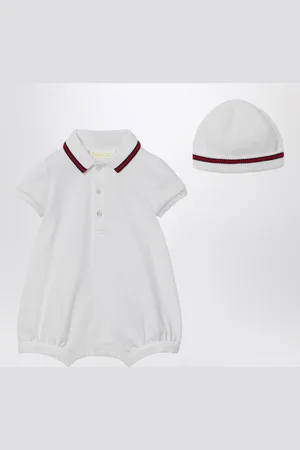 Gucci Set due pezzi in cotone con dettaglio Web