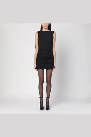 The Andamane Mini abito drappeggiato nero