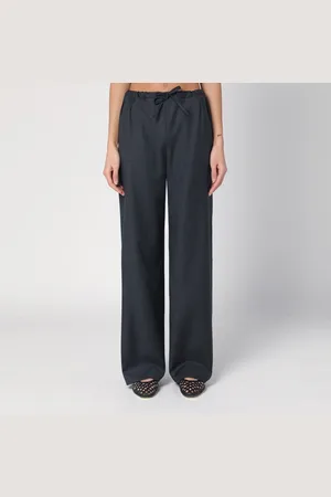Loulou Studio Pantalone ampio nero con coulisse