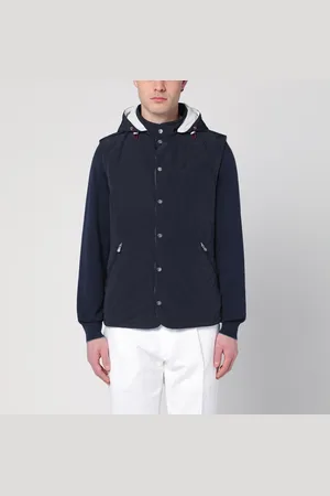 Brunello Cucinelli Gilet con bottoni blu