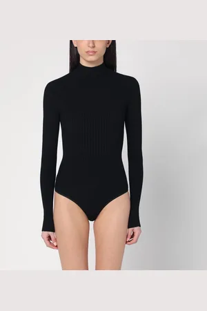 Alaïa Body dolcevita nero a costine