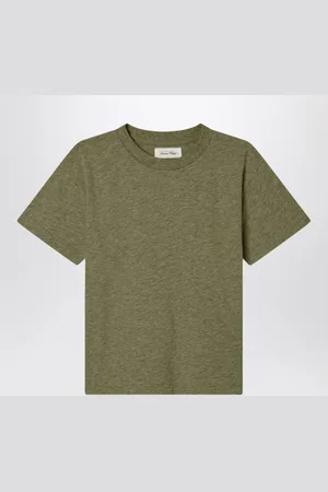 American Vintage T-shirt Gamipy kaki in cotone