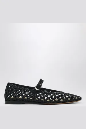 Le Monde Beryl Ballerina Woven Mary Jane intrecciata nera