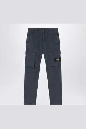 Stone Island Pantalone cargo grigio in cotone