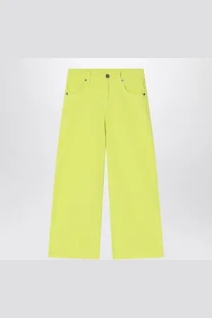DOUUOD Pantalone giallo lime in cotone