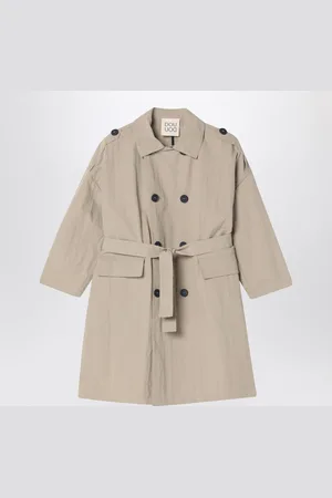 DOUUOD Trench doppiopetto in nylon