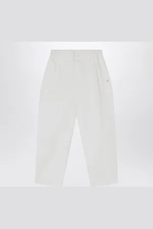 DOUUOD Pantalone avorio in cotone