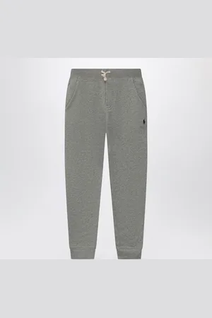 Ralph Lauren Pantalone jogging grigio in misto cotone