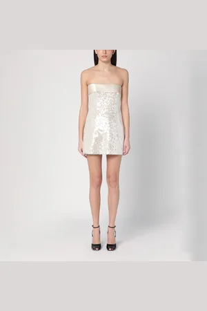 Philosophy Mini abito avorio con paillettes