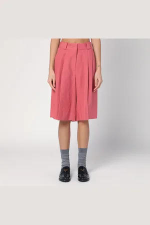 Blazé Milano Bermuda ampio fucsia in lino
