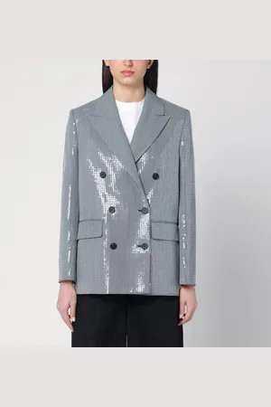 Golden Goose Giacca doppiopetto in pied de poule e paillettes