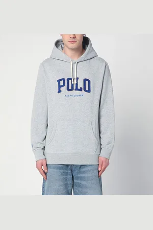 Ralph Lauren Felpa grigia in cotone con logo