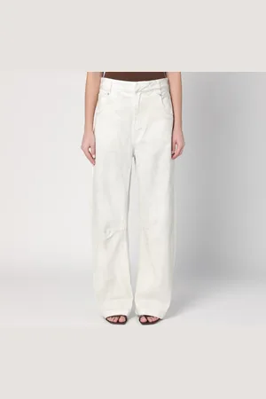 Entire Studios Pantalone avorio in denim