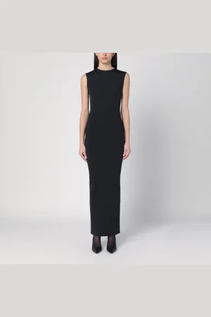 Entire Studios Abito lungo nero in misto nylon